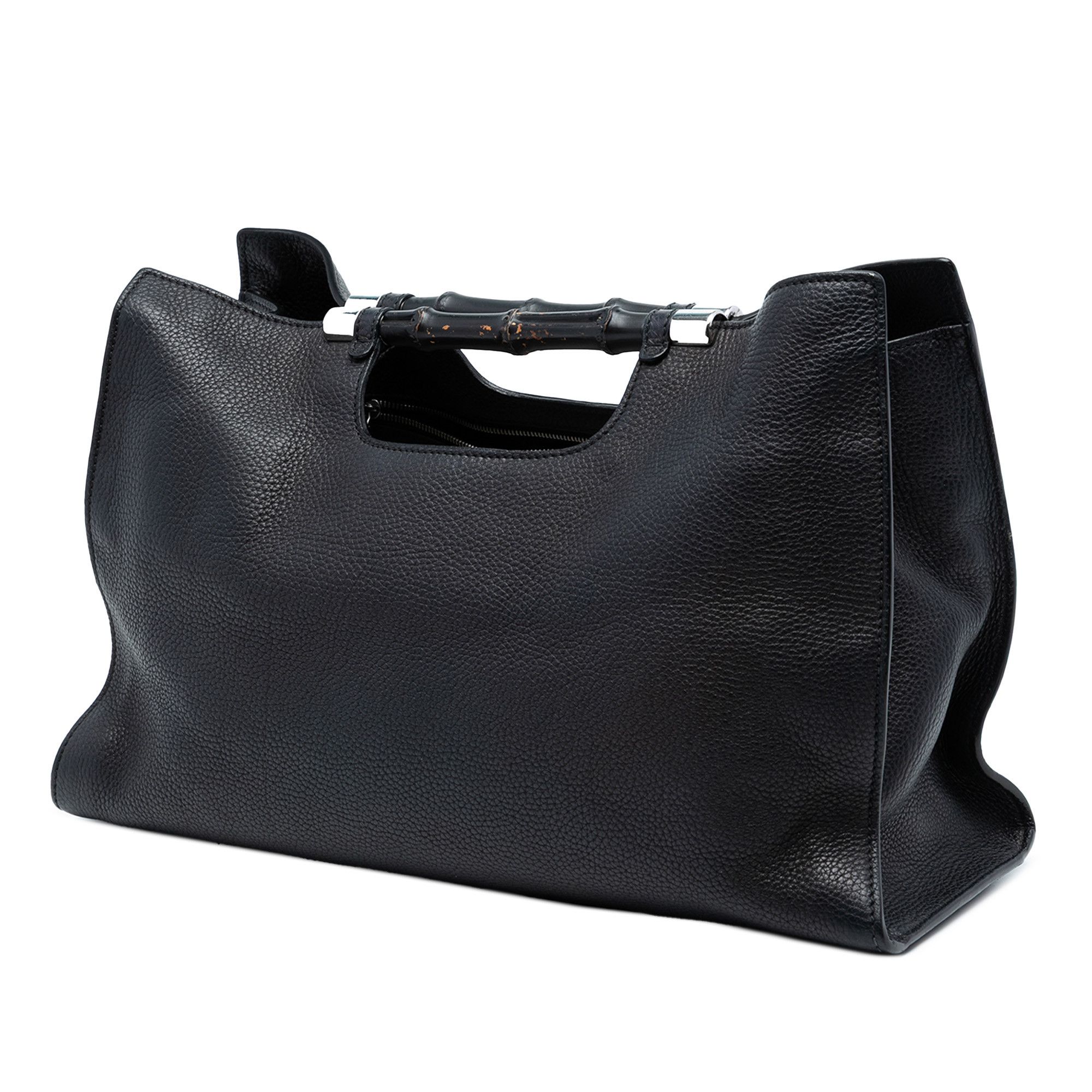 Gucci Gucci Medium Calfskin Bamboo Daily Shopper Satchel Size ONE SIZE - 2 Thumbnail