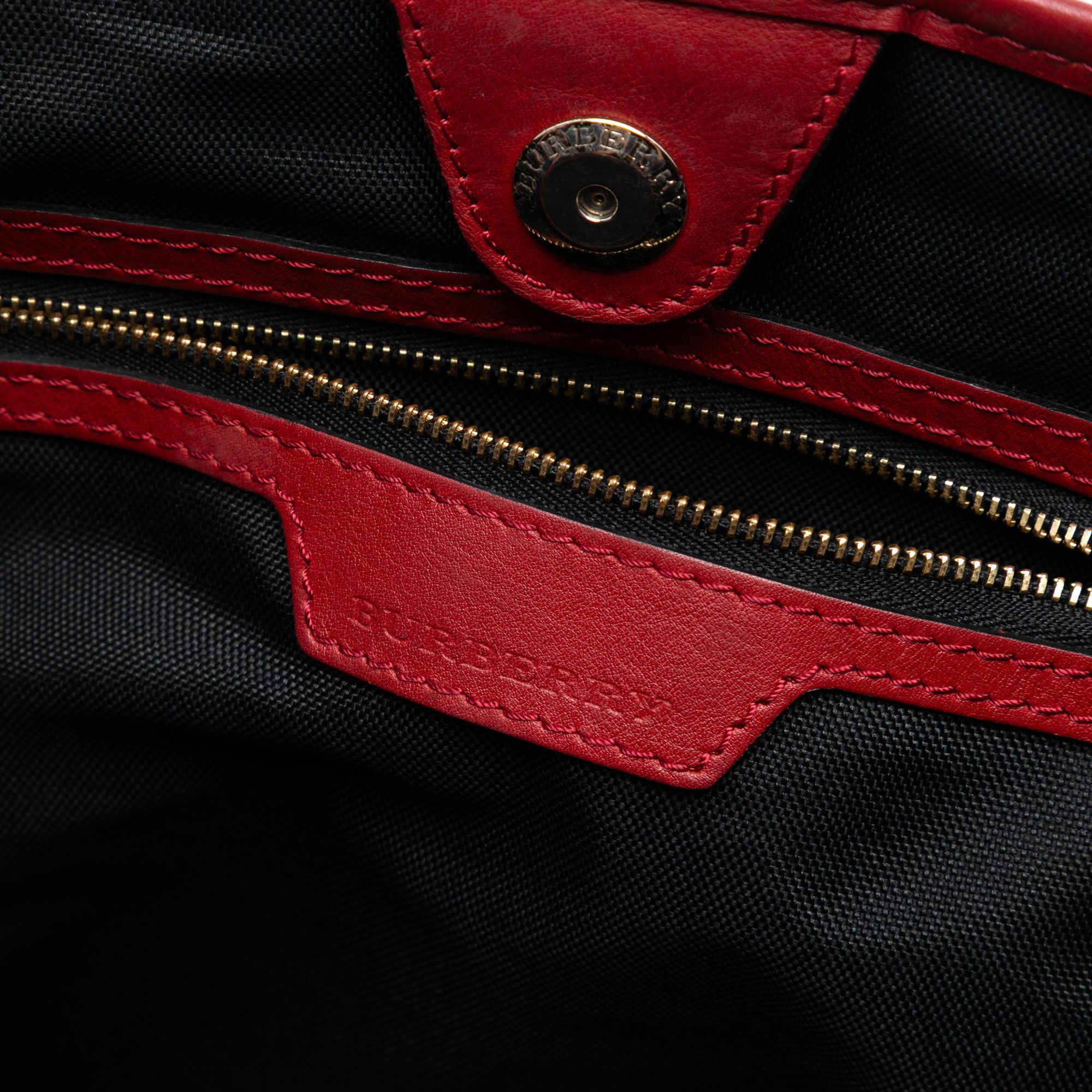Burberry Burberry Small Haymarket Check Canvas and Leather Canterbury Tote Size ONE SIZE - 5 Thumbnail