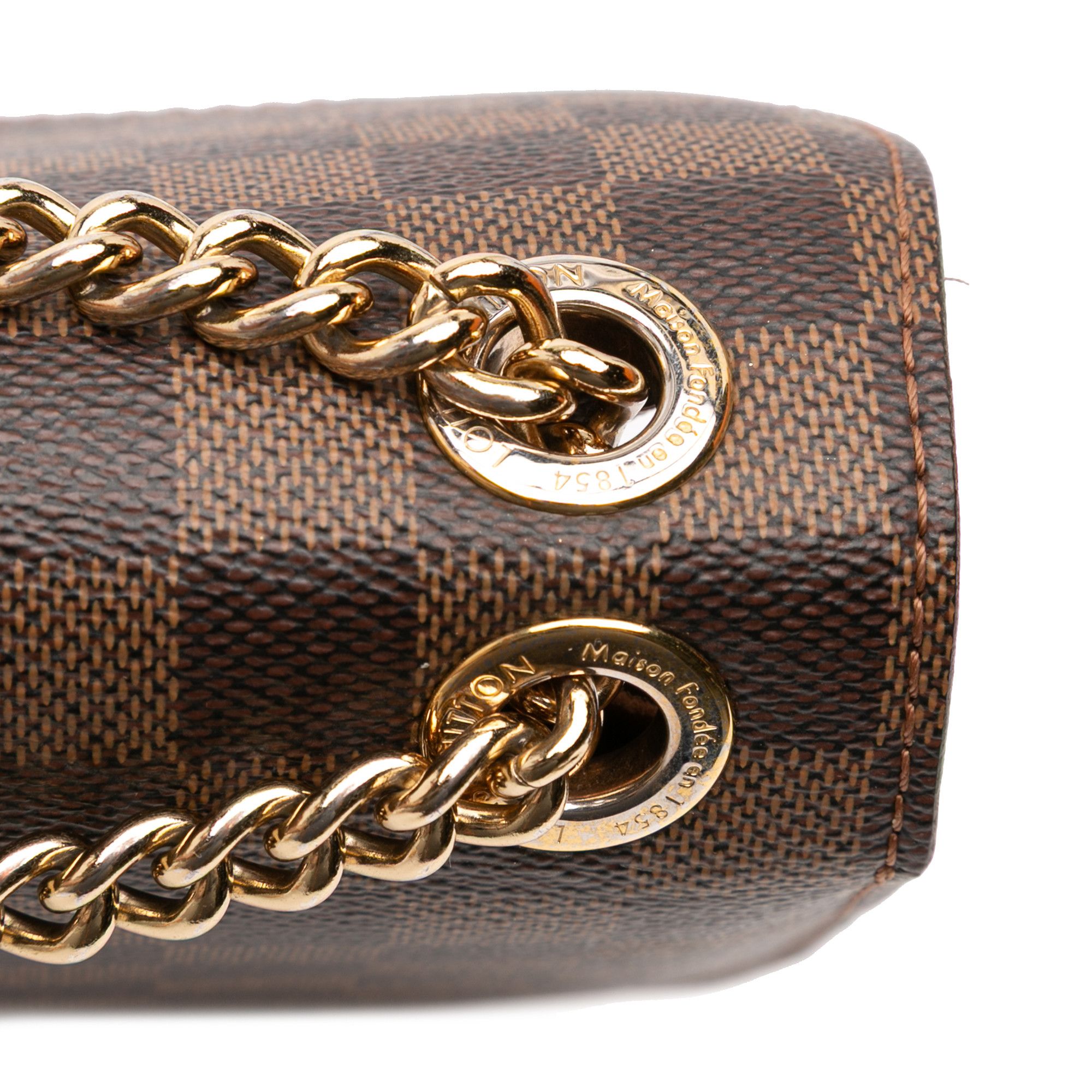 Louis Vuitton Louis Vuitton Damier Ebene Cuir Taurillon Wight Size ONE SIZE - 9 Thumbnail