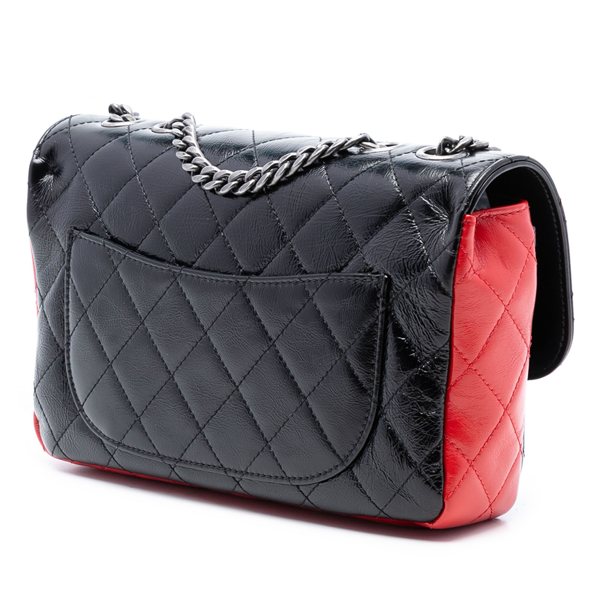 Chanel Chanel Medium Tricolor Quilted Glazed Calfskin CC Plate Flap Size ONE SIZE - 2 Thumbnail