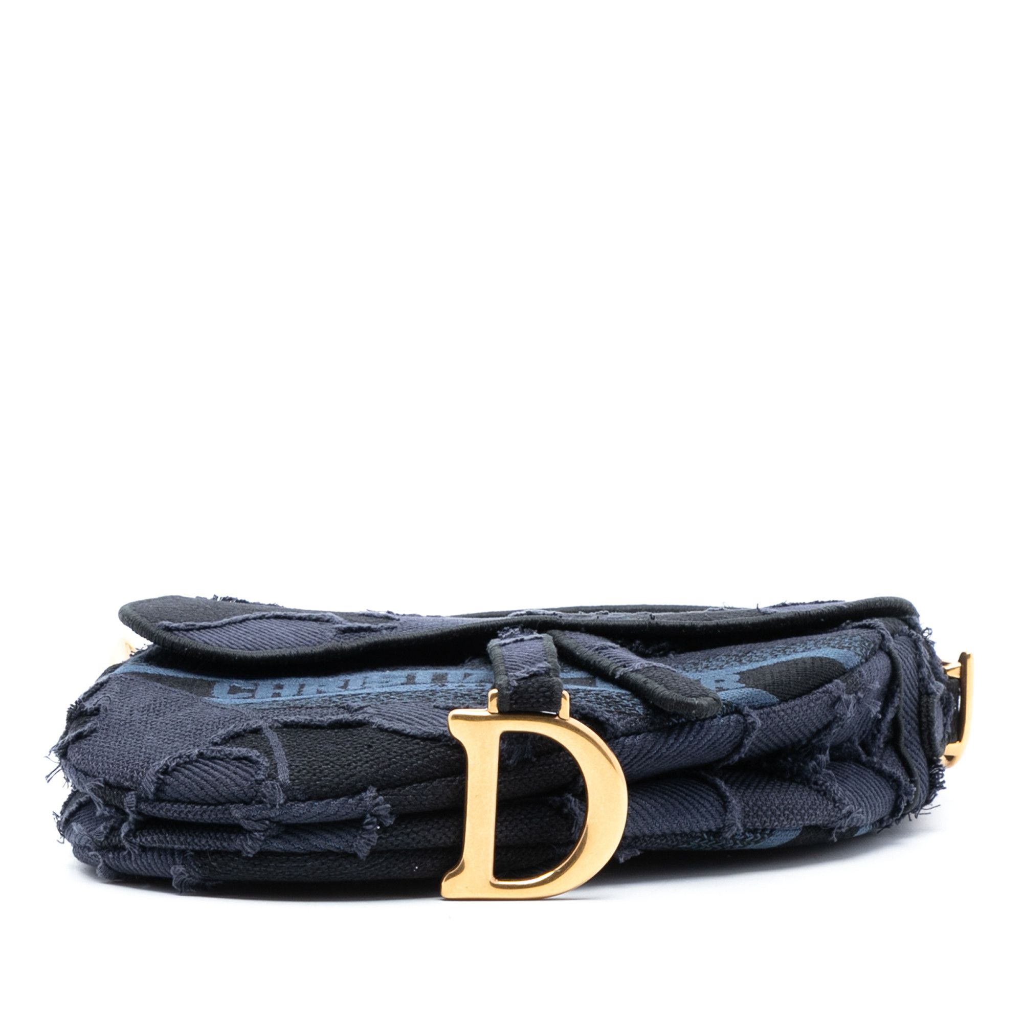 Dior Dior Camouflage Embroidered Canvas Saddle Bag Size ONE SIZE - 3 Thumbnail