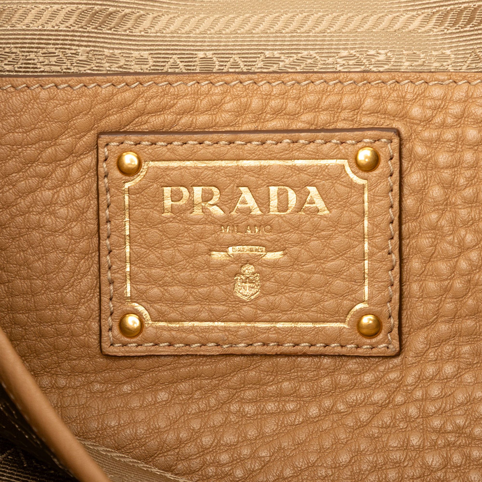 Prada Prada Vitello Daino Side Zip Convertible Tote Size ONE SIZE - 5 Thumbnail
