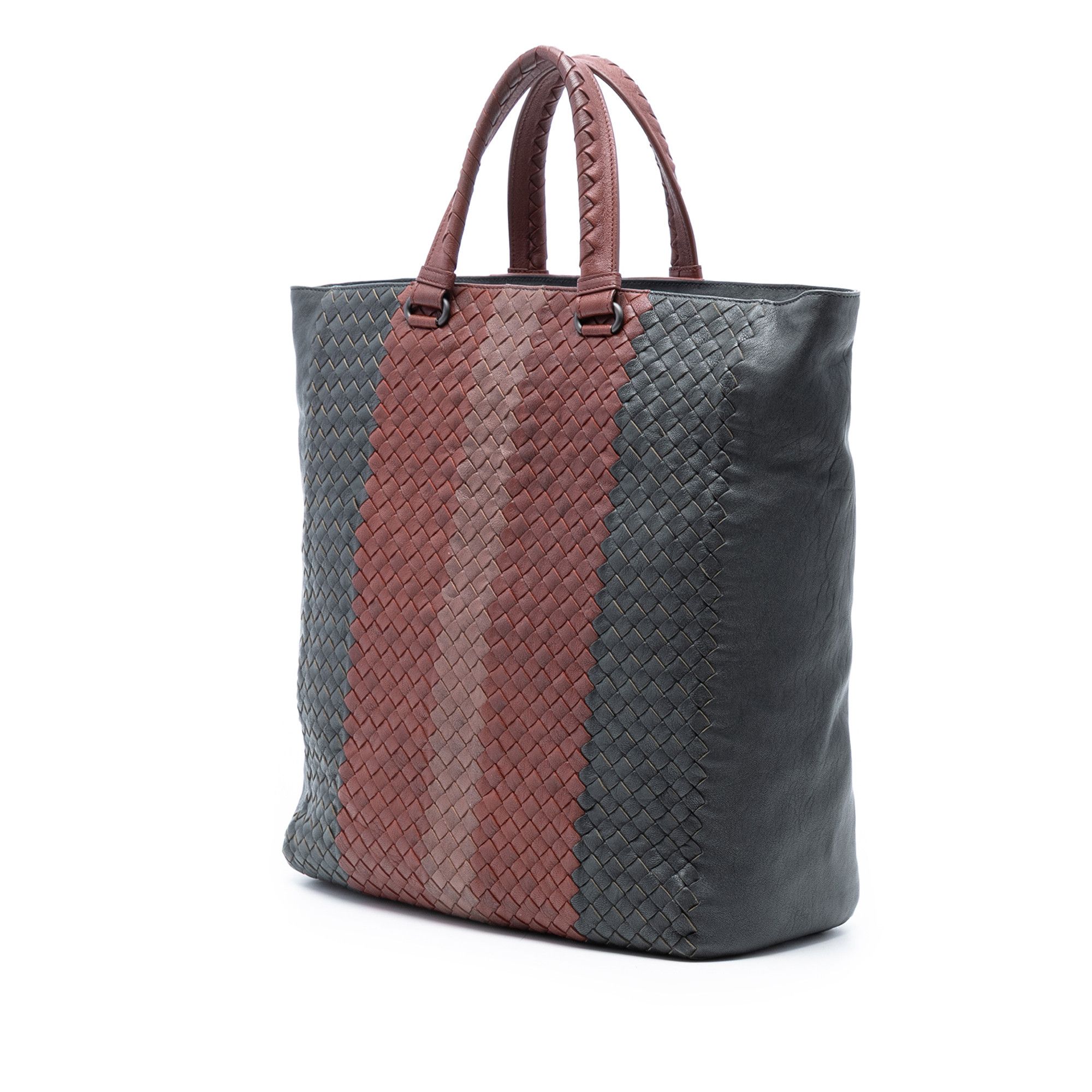 Bottega Veneta Bottega Veneta Tricolor Nappa Intrecciato Convertible Tote Size ONE SIZE - 2 Thumbnail