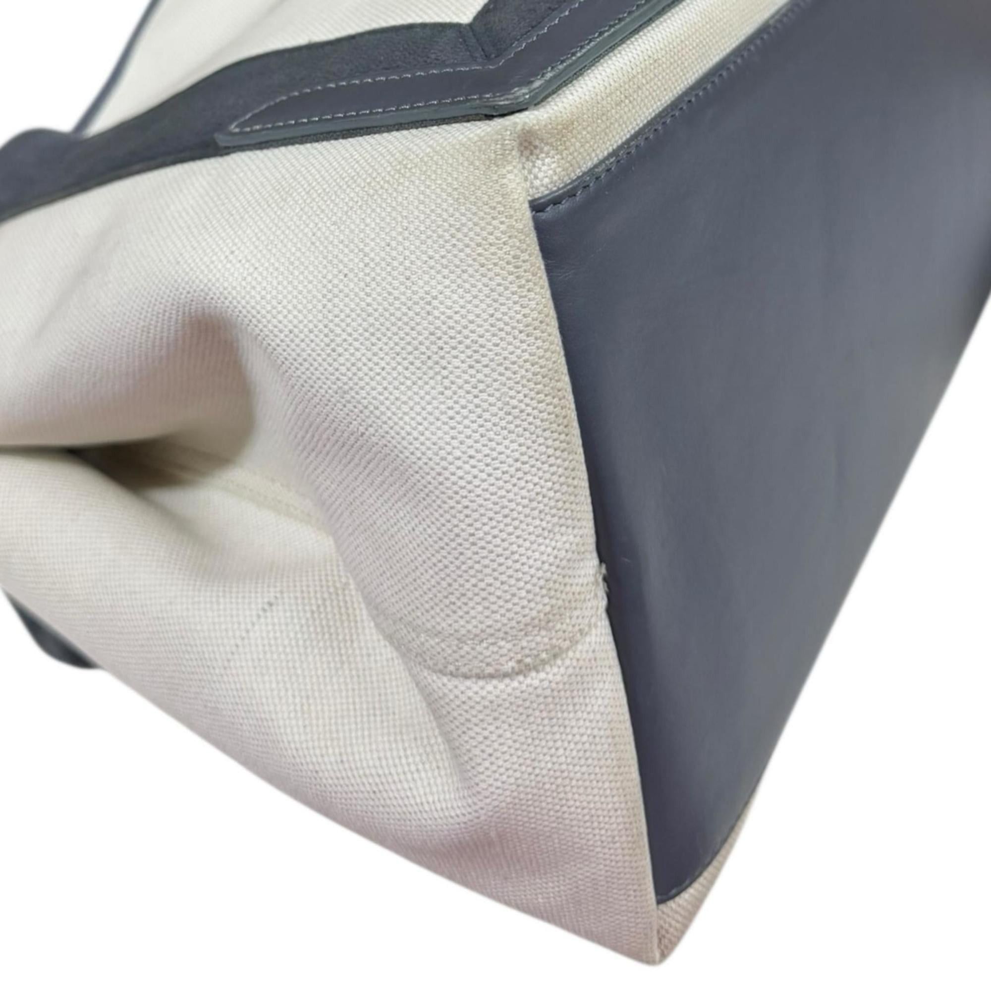 Balenciaga Balenciaga Navy Cabas Tote Bag Canvas 339933・1381・A・535269 White Women's BALENCIAGA Size ONE SIZE - 12 Thumbnail