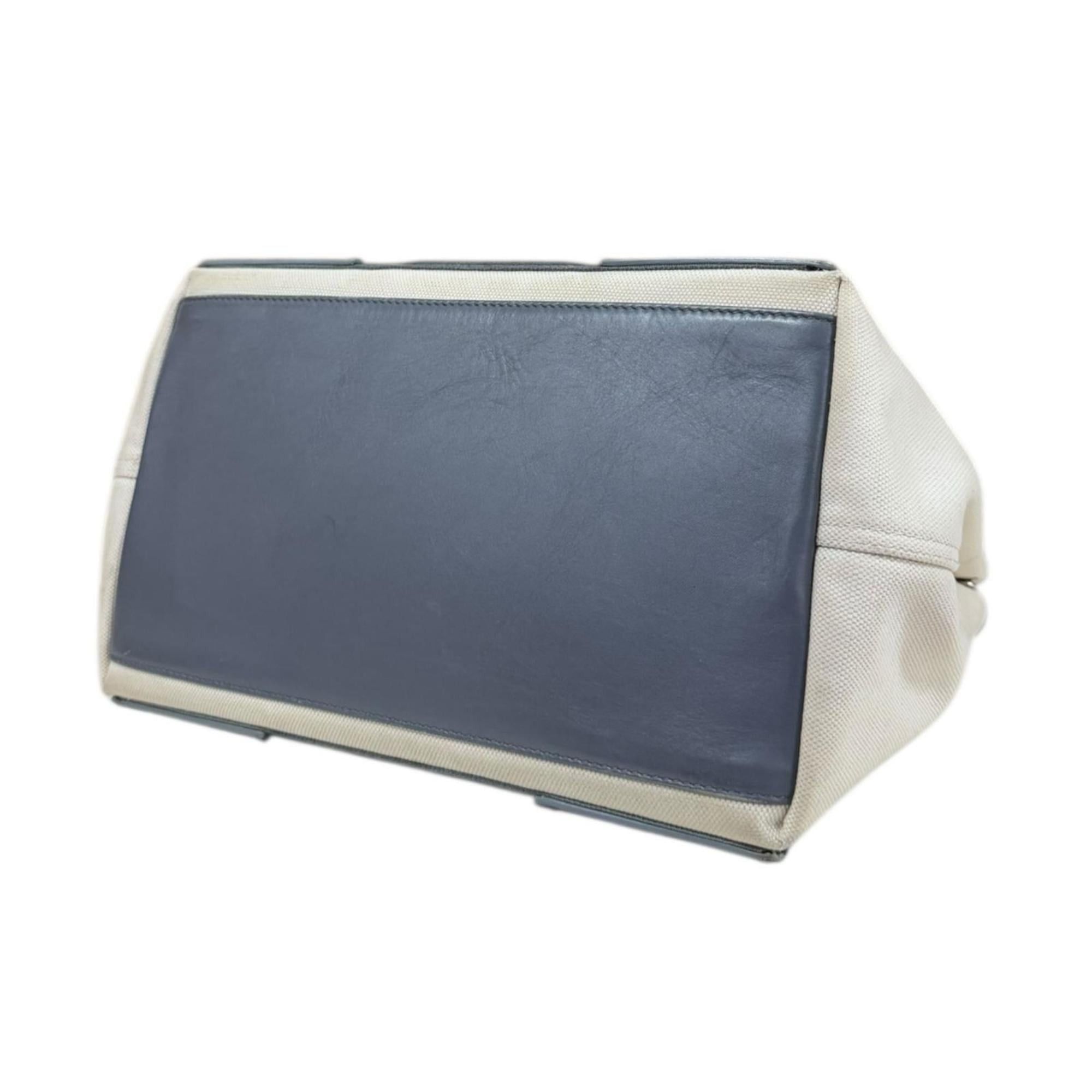Balenciaga Balenciaga Navy Cabas Tote Bag Canvas 339933・1381・A・535269 White Women's BALENCIAGA Size ONE SIZE - 5 Thumbnail