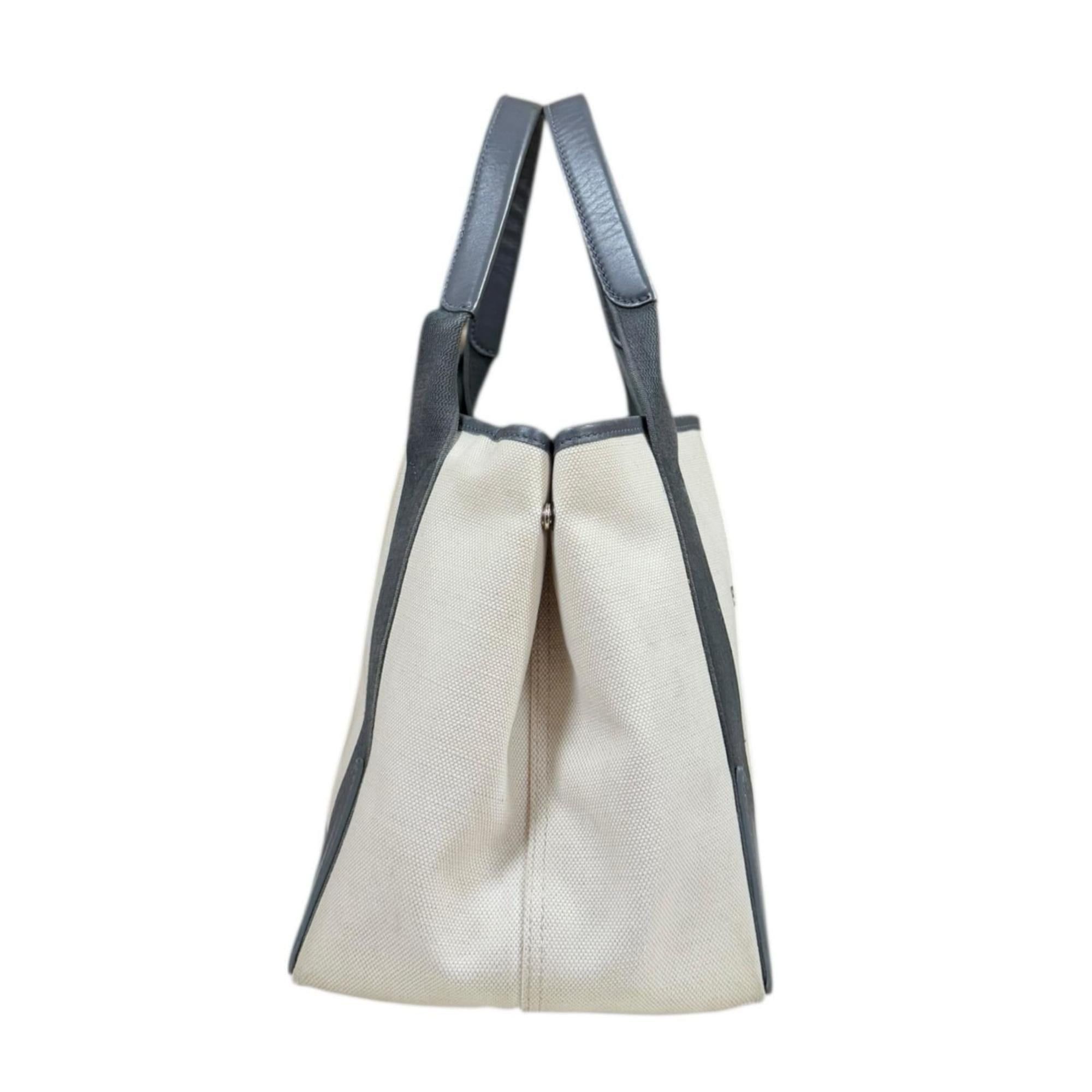 Balenciaga Balenciaga Navy Cabas Tote Bag Canvas 339933・1381・A・535269 White Women's BALENCIAGA Size ONE SIZE - 4 Thumbnail