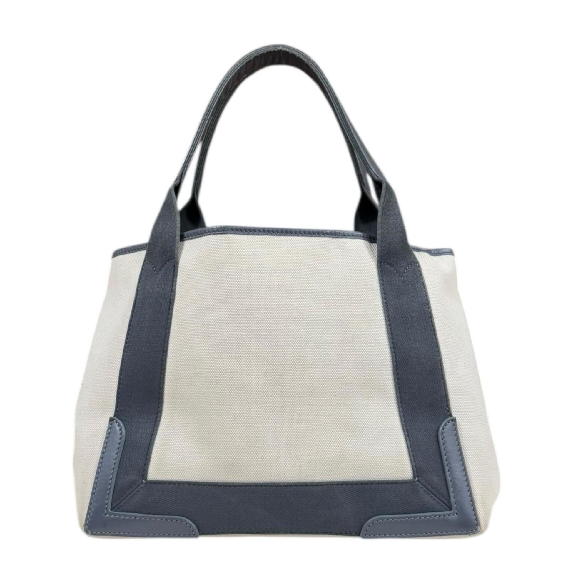 Balenciaga Balenciaga Navy Cabas Tote Bag Canvas 339933・1381・A・535269 White Women's BALENCIAGA Size ONE SIZE - 3 Thumbnail