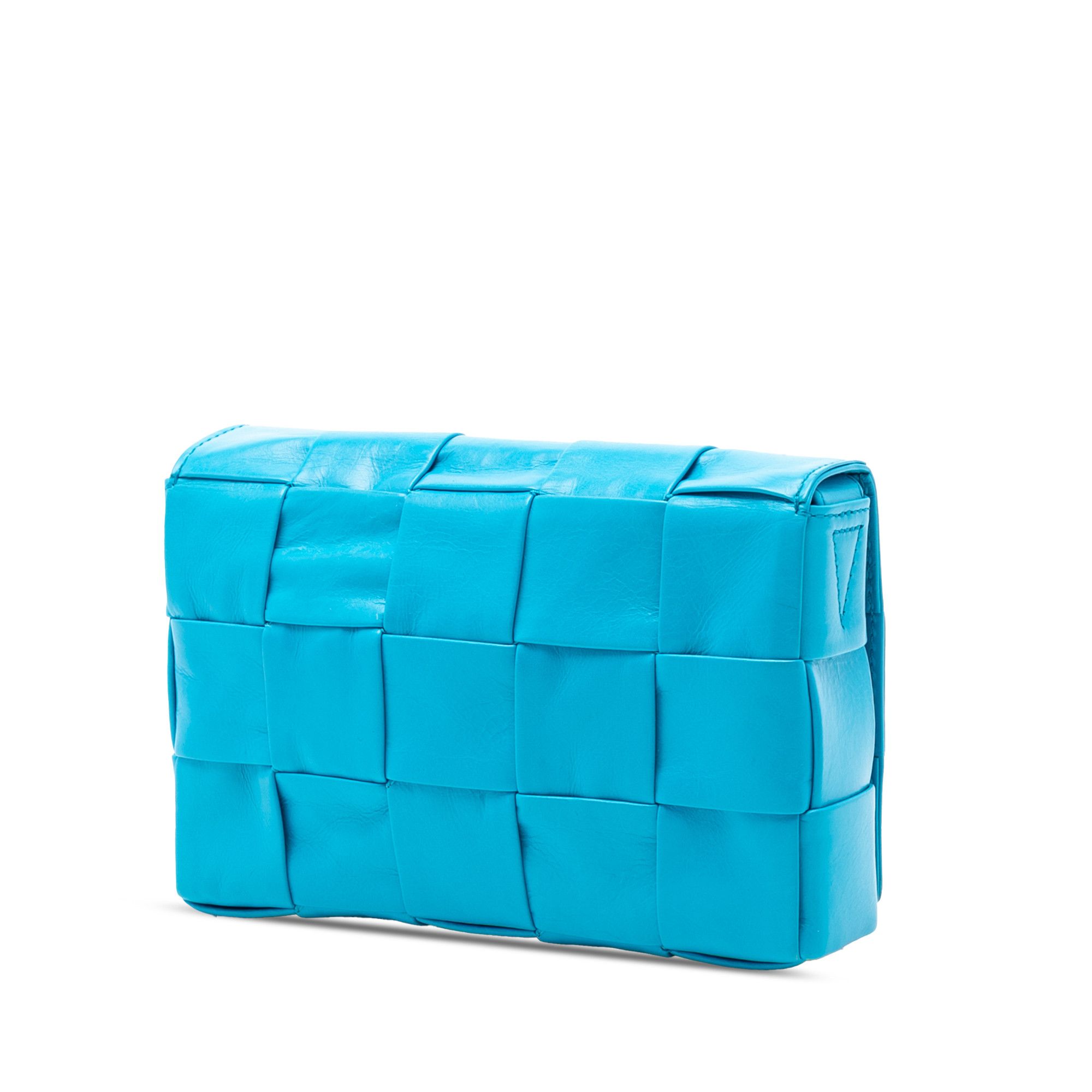 Bottega Veneta Bottega Veneta Small Paper Calfskin Intrecciato Cassette Crossbody Size ONE SIZE - 2 Thumbnail