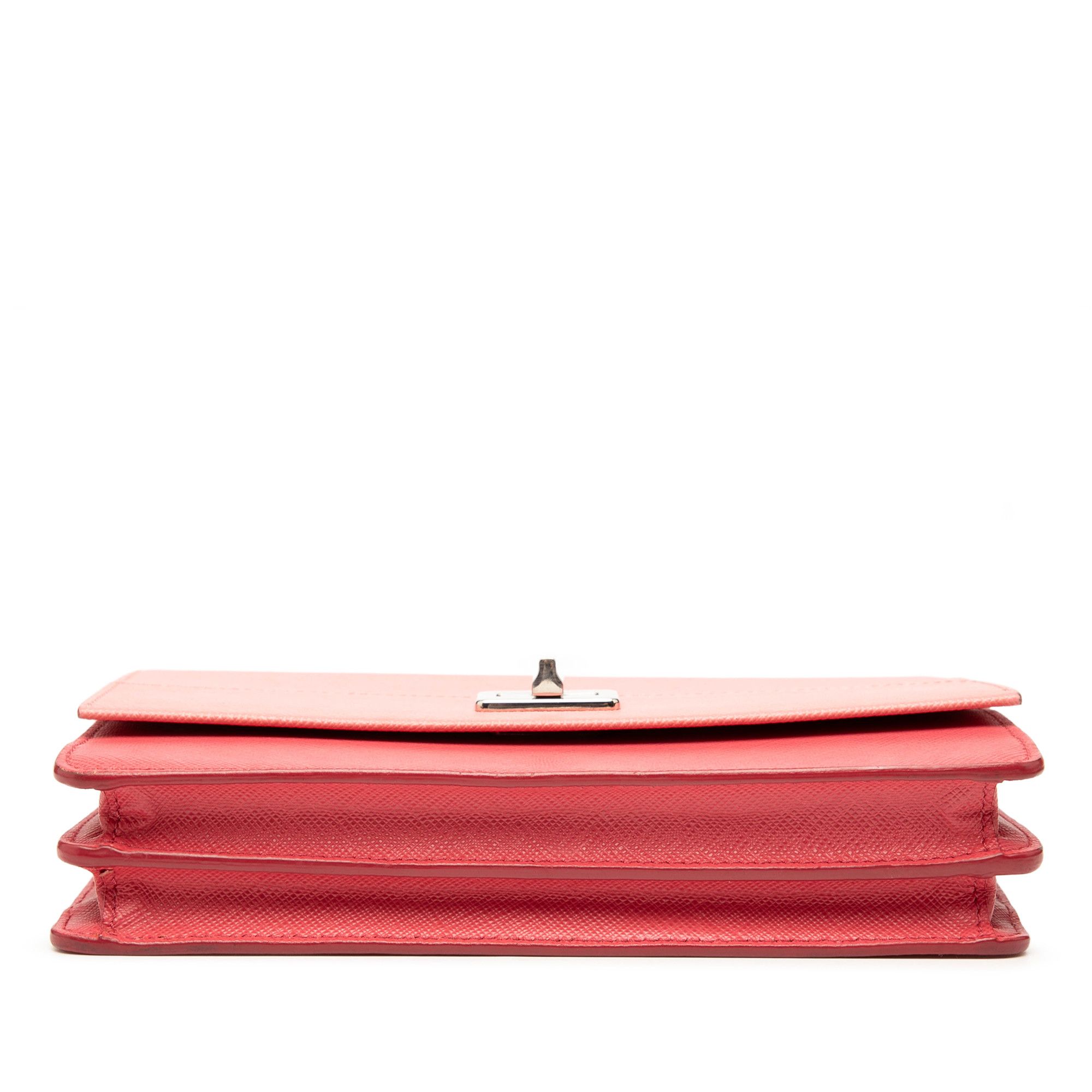 Prada Prada Saffiano Turn Lock Wallet on Strap Size ONE SIZE - 3 Thumbnail