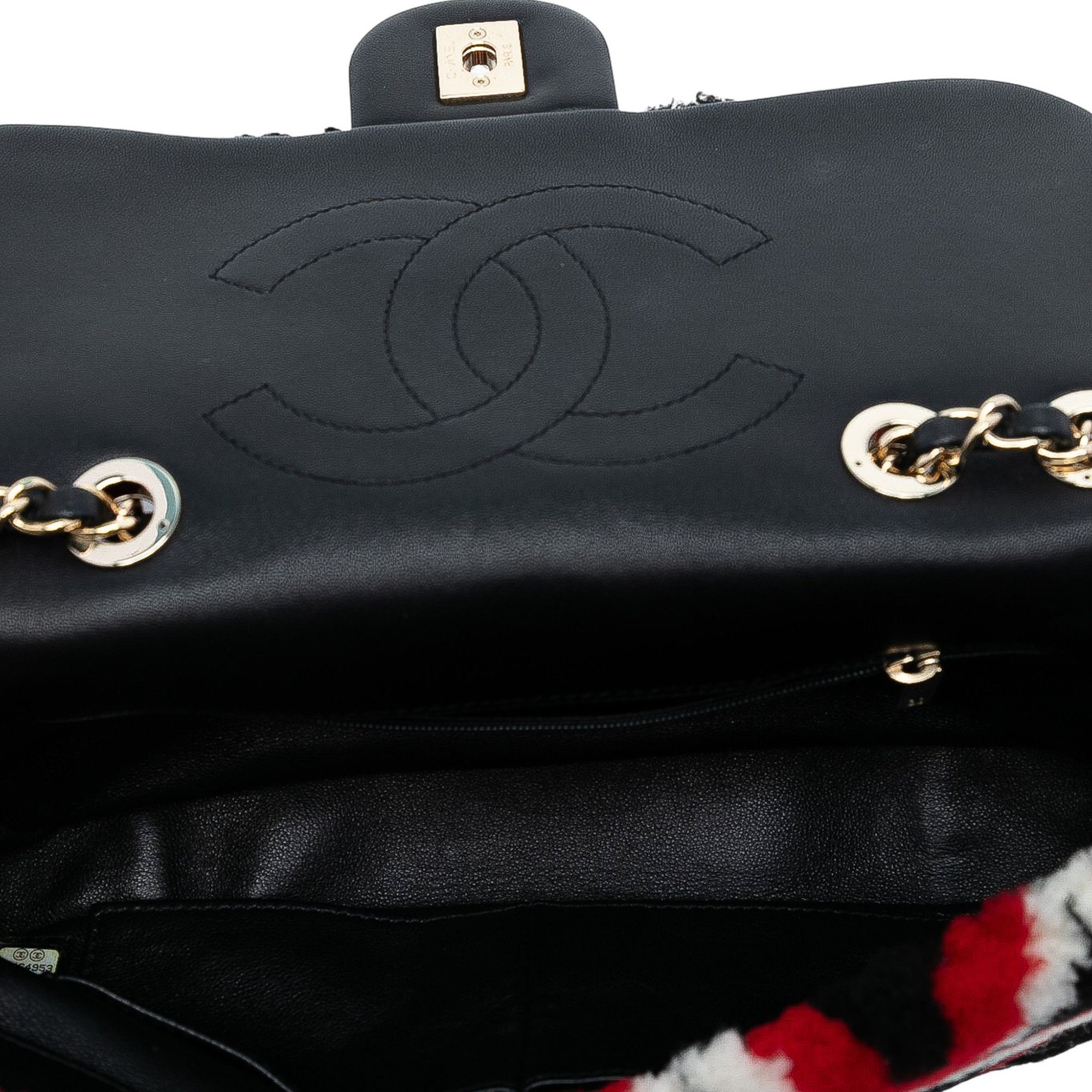 Chanel Chanel Medium CC Shearling and Lambskin Single Flap Size ONE SIZE - 4 Thumbnail