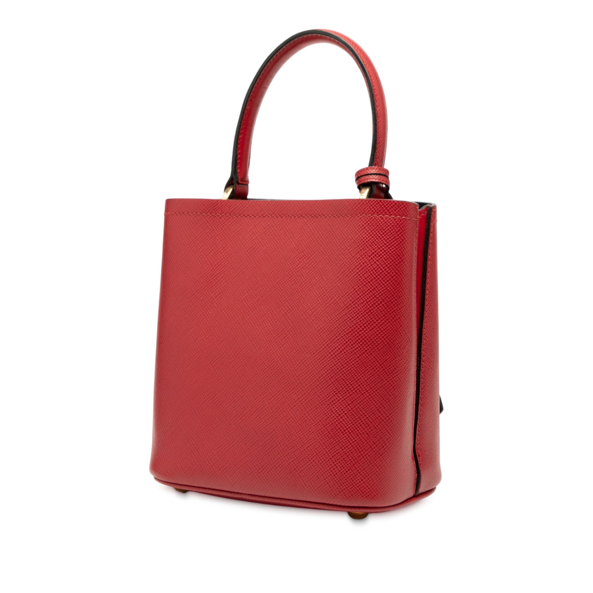 Prada Prada Small Embellished Saffiano Cuir Panier Satchel Size ONE SIZE - 2 Thumbnail