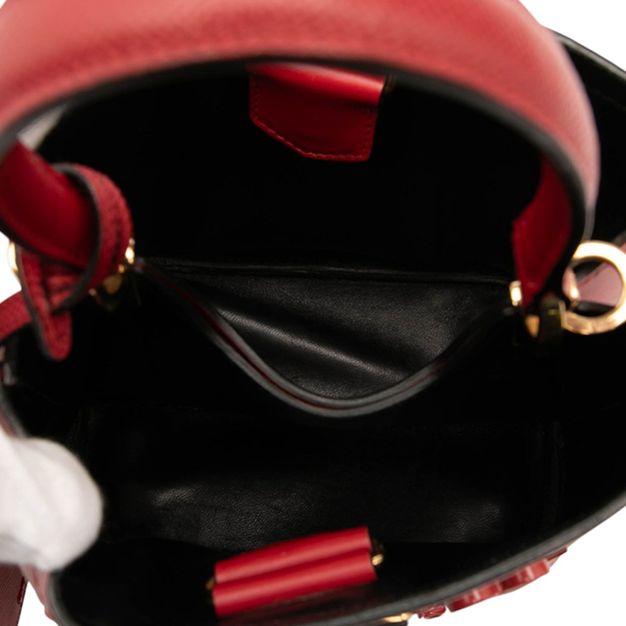 Prada Prada Small Embellished Saffiano Cuir Panier Satchel Size ONE SIZE - 4 Thumbnail