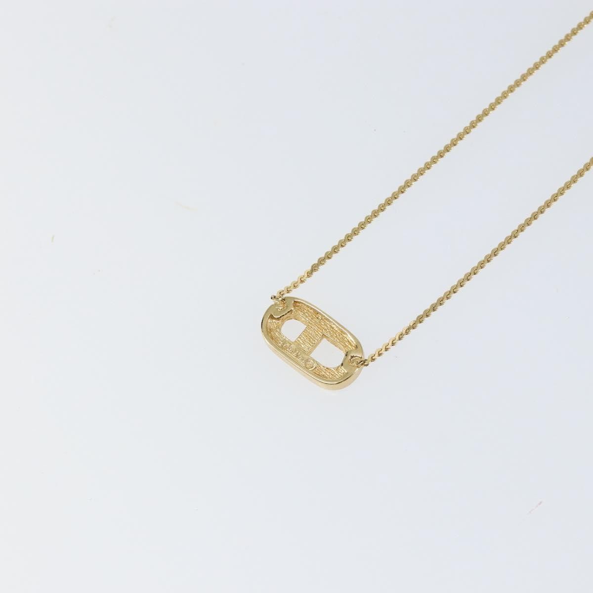 Dior Christian Dior CD Pendant Necklace Metal and Crystals Size ONE SIZE - 3 Thumbnail