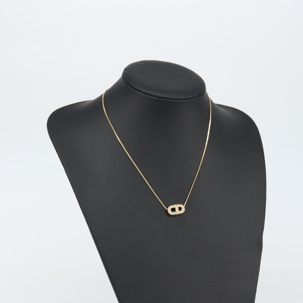 Dior Christian Dior CD Pendant Necklace Metal and Crystals Size ONE SIZE - 6 Thumbnail