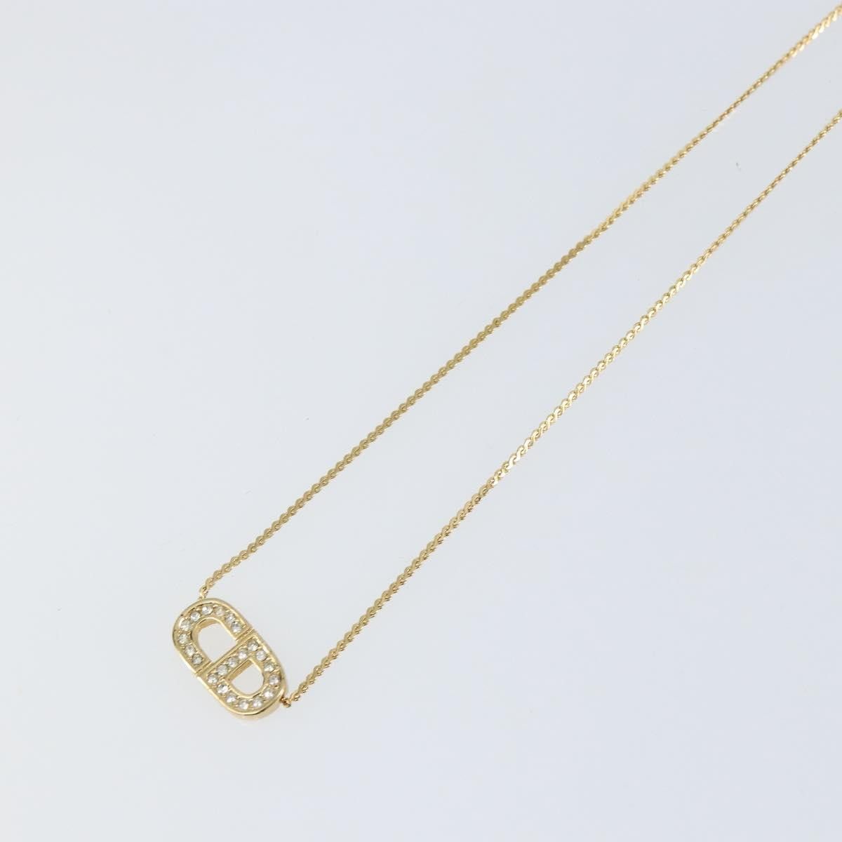 Dior Christian Dior CD Pendant Necklace Metal and Crystals Size ONE SIZE - 8 Thumbnail