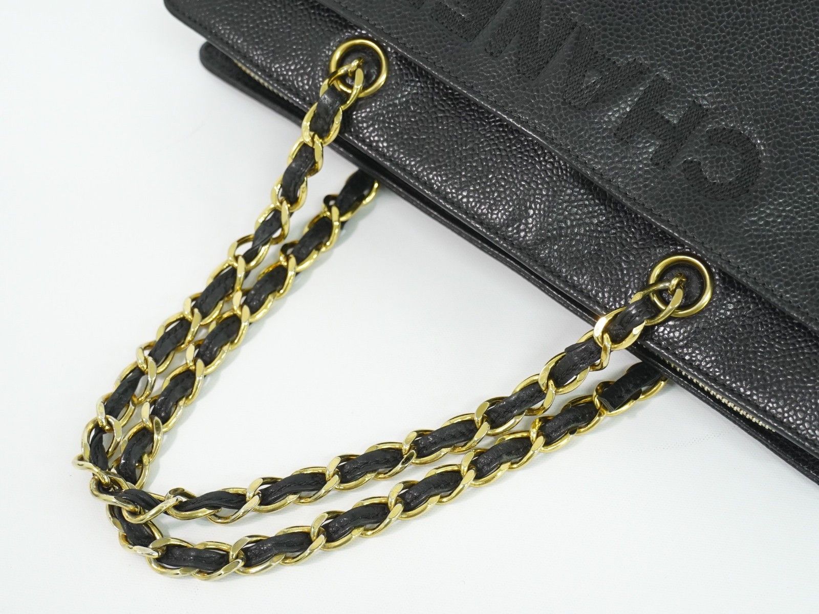 Chanel Chanel Vintage Logo Chain Tote Caviar Size ONE SIZE - 7 Thumbnail
