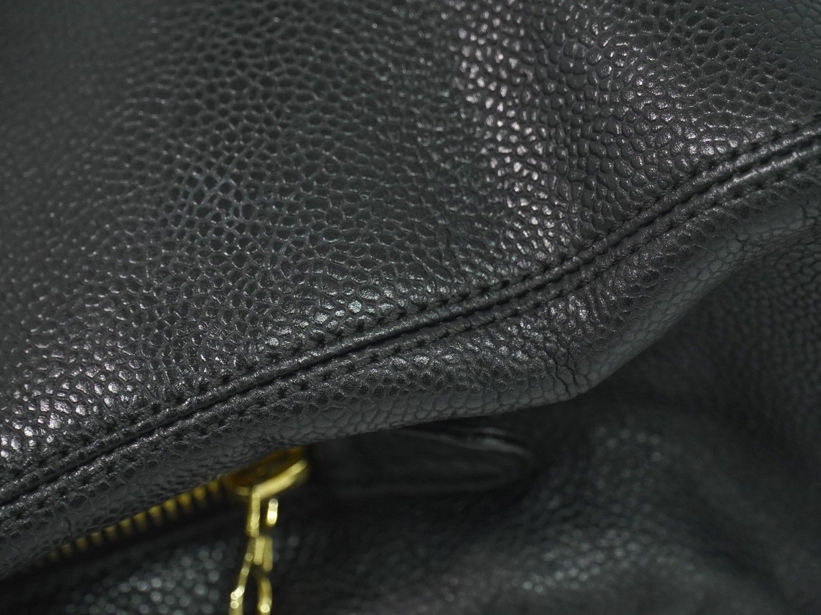 Chanel Chanel Vintage Logo Chain Tote Caviar Size ONE SIZE - 14 Thumbnail