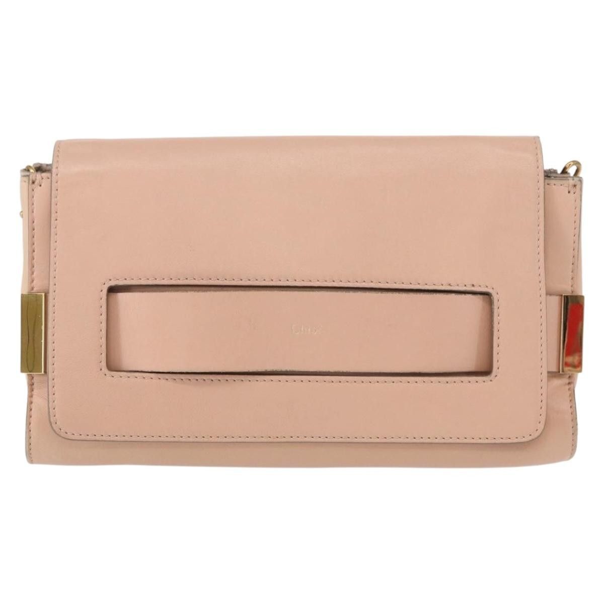 Chloe Chloe Elle Chain Clutch Leather Size ONE SIZE - 18 Thumbnail