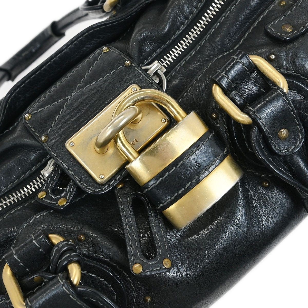 Chloe Chloe Paddington Lock Satchel Leather Size ONE SIZE - 9 Thumbnail