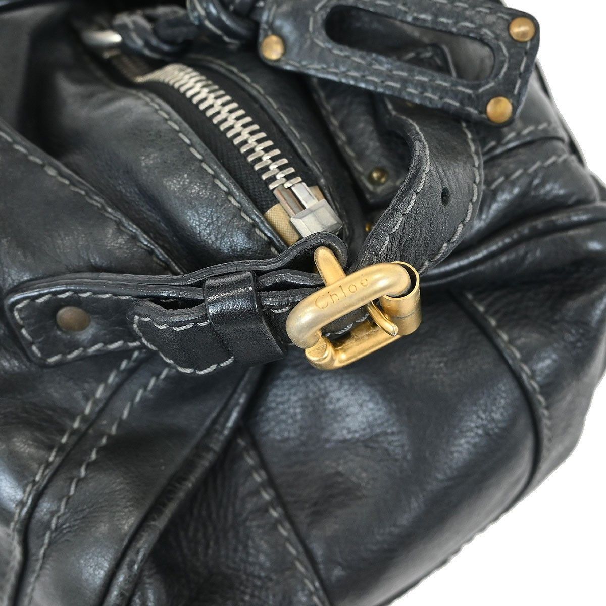 Chloe Chloe Paddington Lock Satchel Leather Size ONE SIZE - 10 Thumbnail