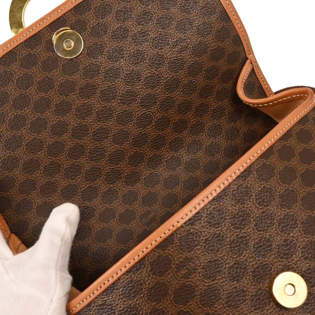 Celine Celine Vintage Flap Shoulder Bag Macadam Coated Canvas Size ONE SIZE - 10 Thumbnail