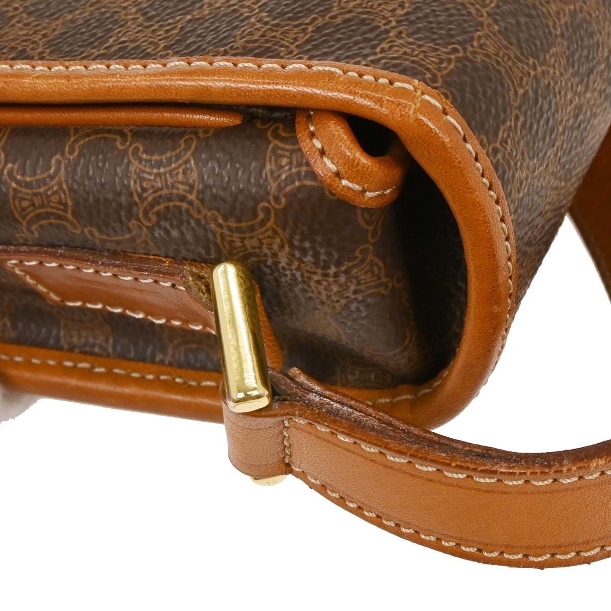 Celine Celine Vintage Flap Shoulder Bag Macadam Coated Canvas Size ONE SIZE - 6 Thumbnail