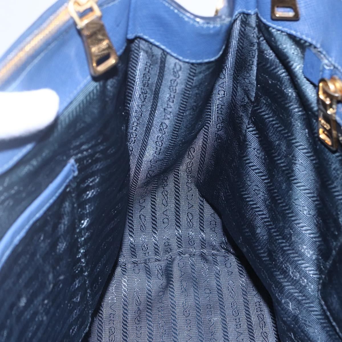 Prada Prada Galleria Double Zip Tote Saffiano Leather Size ONE SIZE - 21 Thumbnail