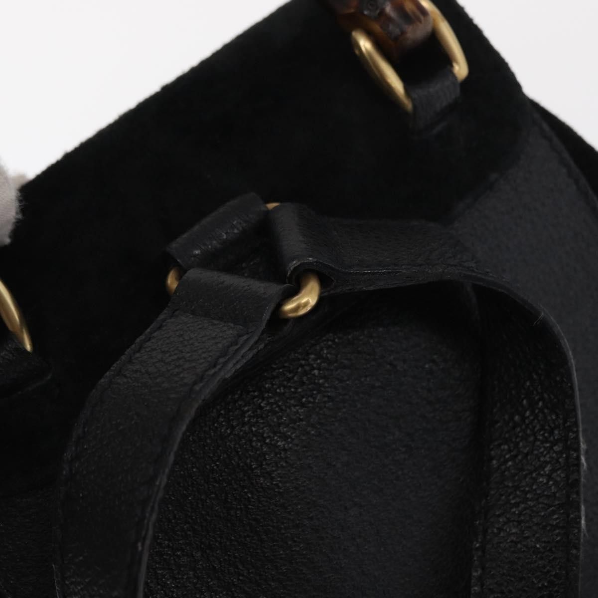 Gucci Gucci Vintage Bamboo Backpack Suede Size ONE SIZE - 16 Thumbnail