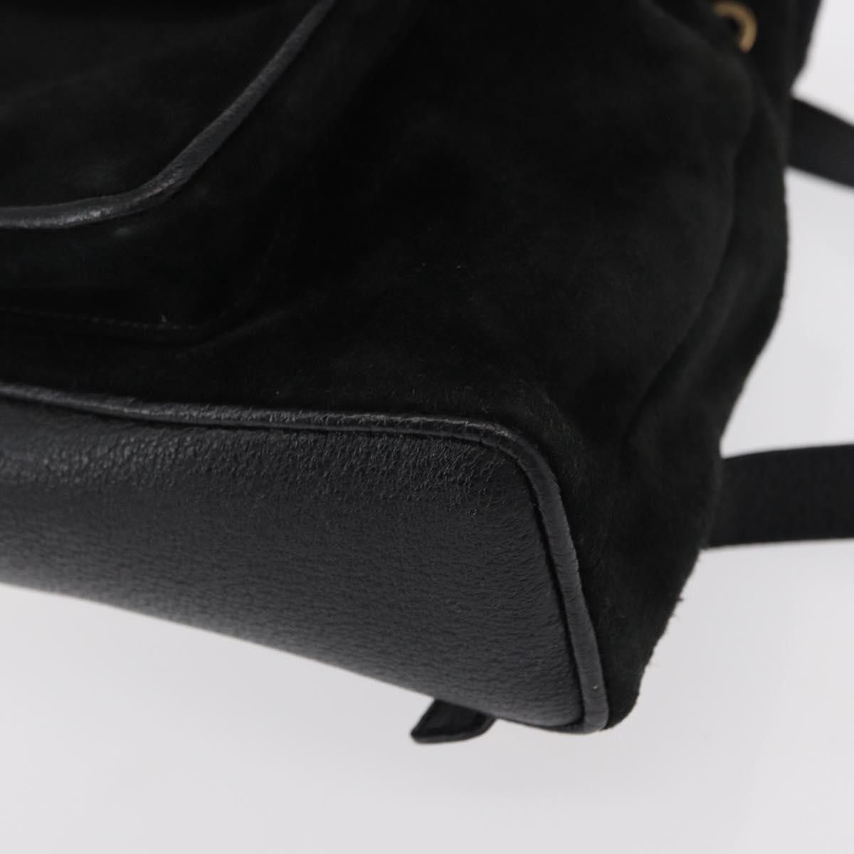 Gucci Gucci Vintage Bamboo Backpack Suede Size ONE SIZE - 9 Thumbnail