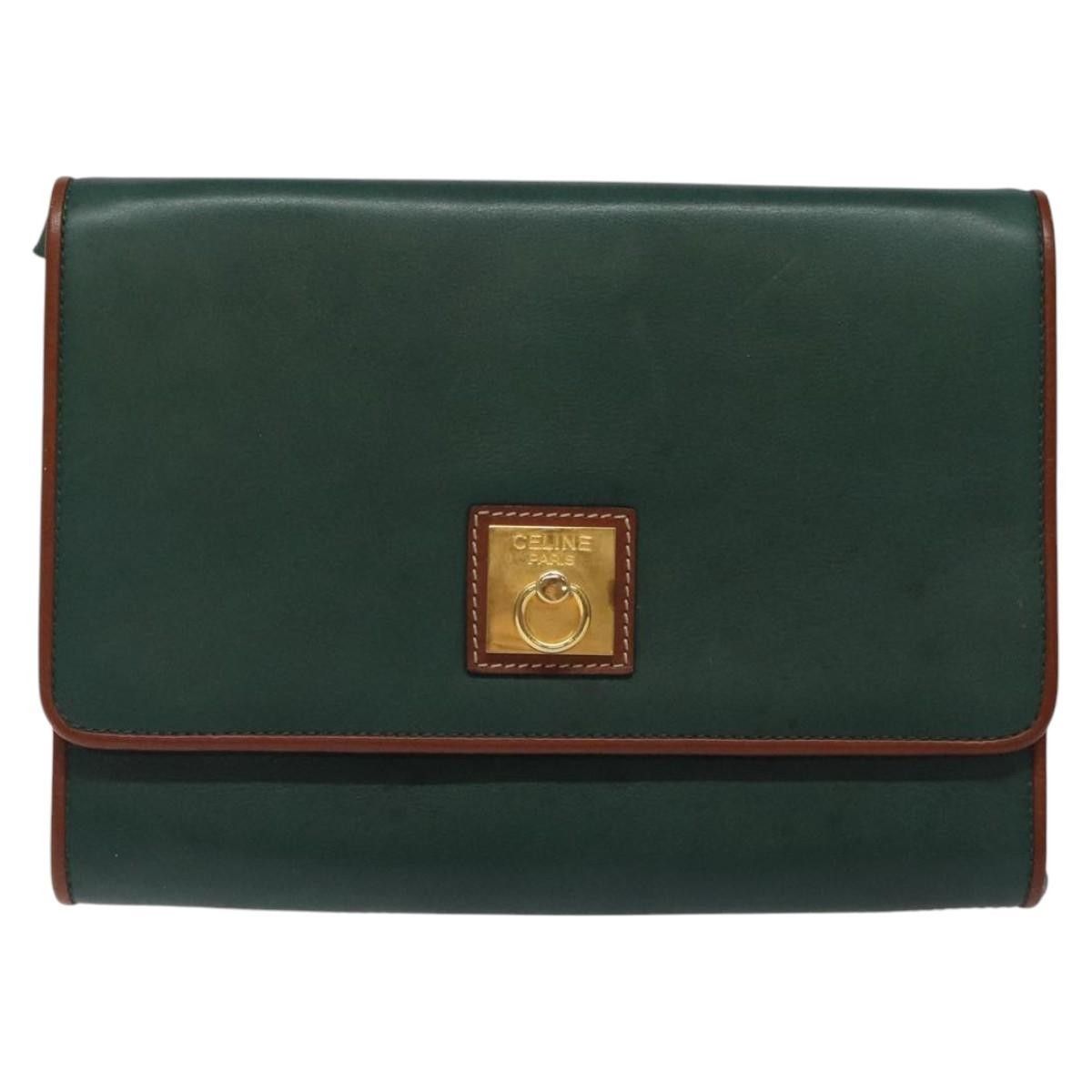 Celine Celine Vintage Triomphe Flap Bag Leather Size ONE SIZE - 19 Thumbnail