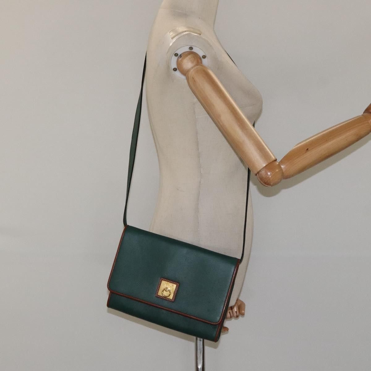 Celine Celine Vintage Triomphe Flap Bag Leather Size ONE SIZE - 14 Thumbnail