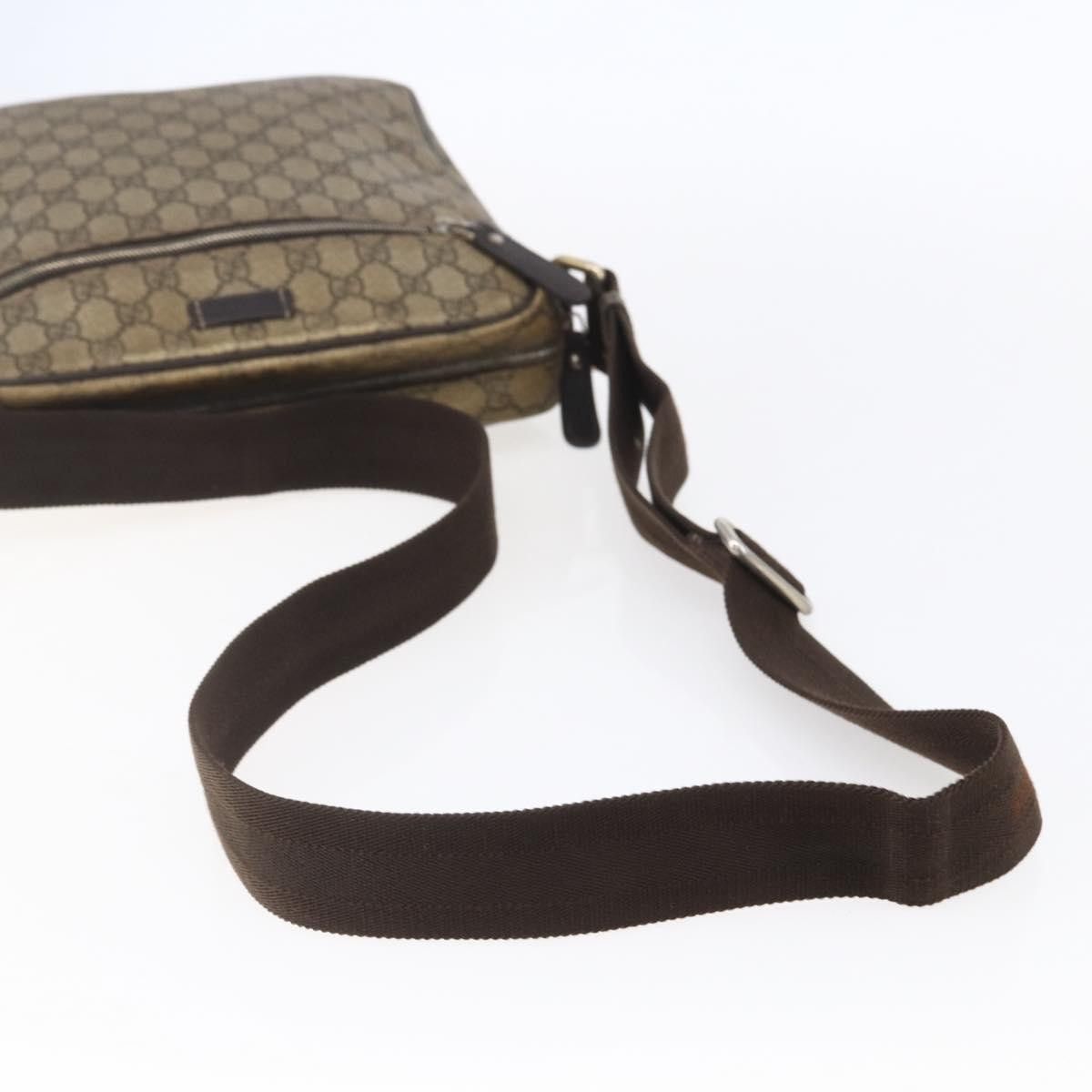 Gucci Gucci Front Zip Messenger GG Coated Canvas Size ONE SIZE - 8 Thumbnail