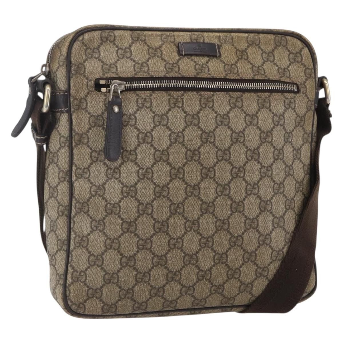 Gucci Gucci Front Zip Messenger GG Coated Canvas Size ONE SIZE - 15 Thumbnail