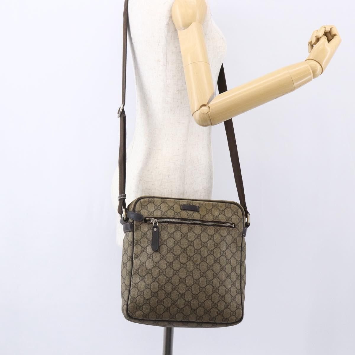 Gucci Gucci Front Zip Messenger GG Coated Canvas Size ONE SIZE - 13 Thumbnail