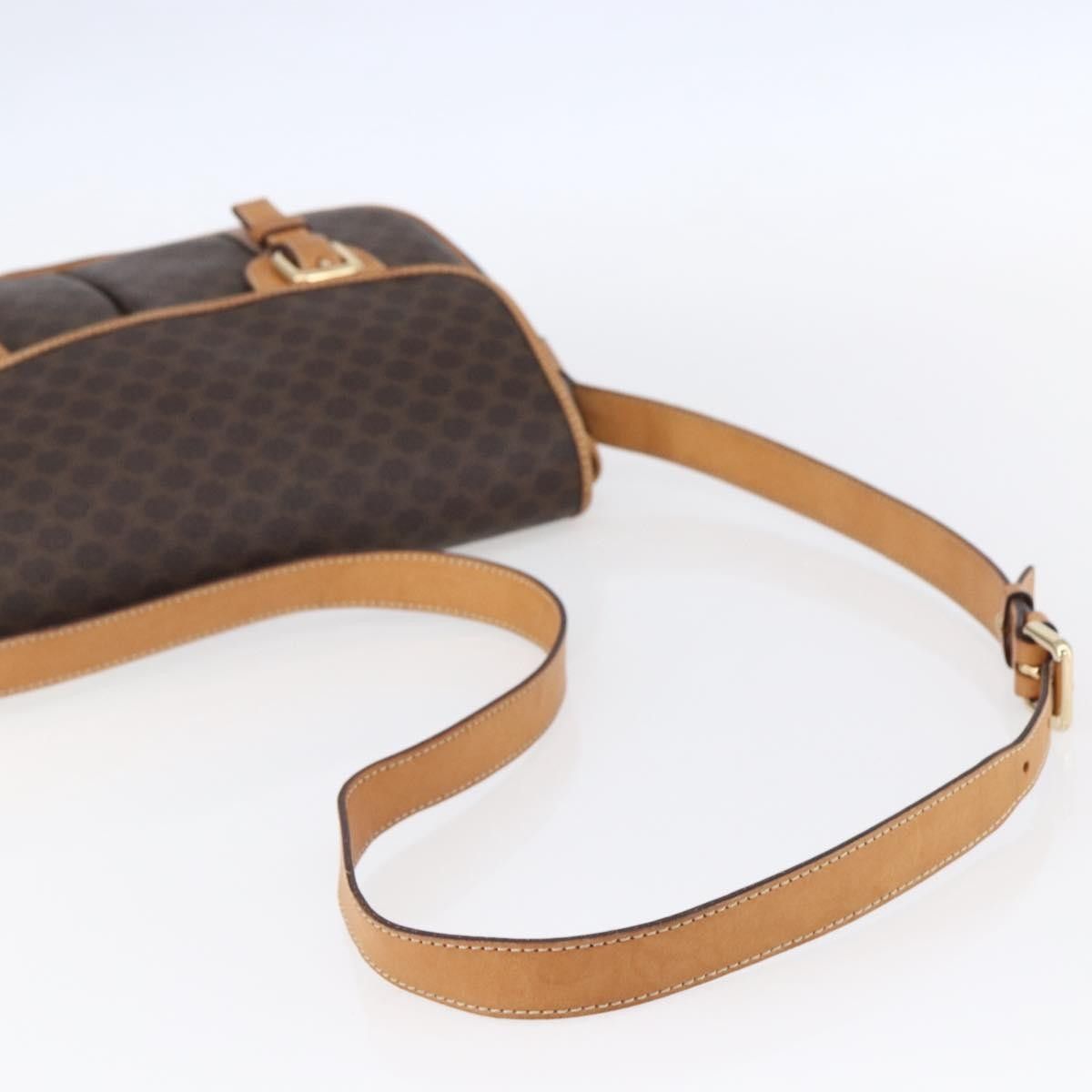 Celine Celine Vintage Macadam Shoulder Bag Canvas and Leather Size ONE SIZE - 8 Thumbnail