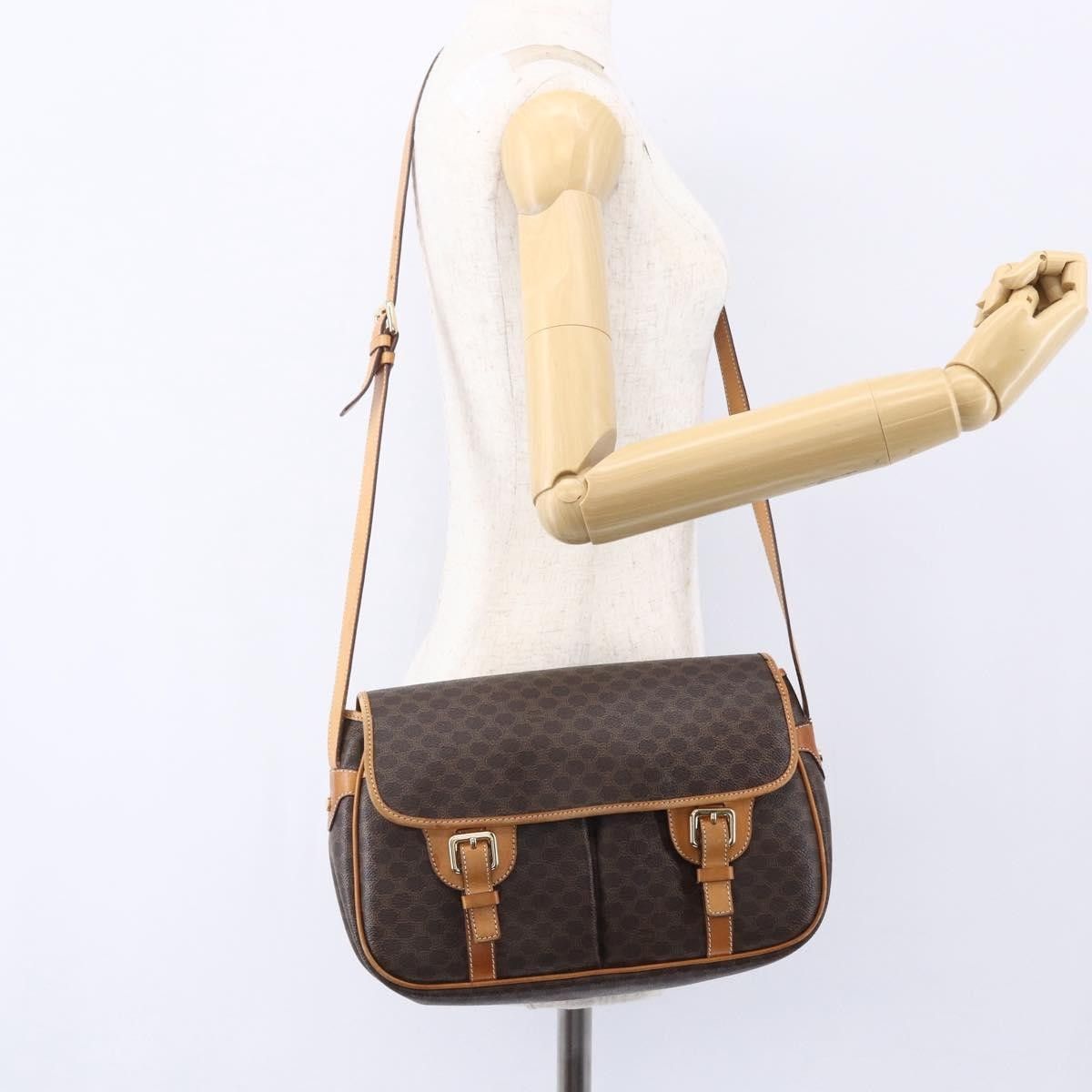 Celine Celine Vintage Macadam Shoulder Bag Canvas and Leather Size ONE SIZE - 13 Thumbnail