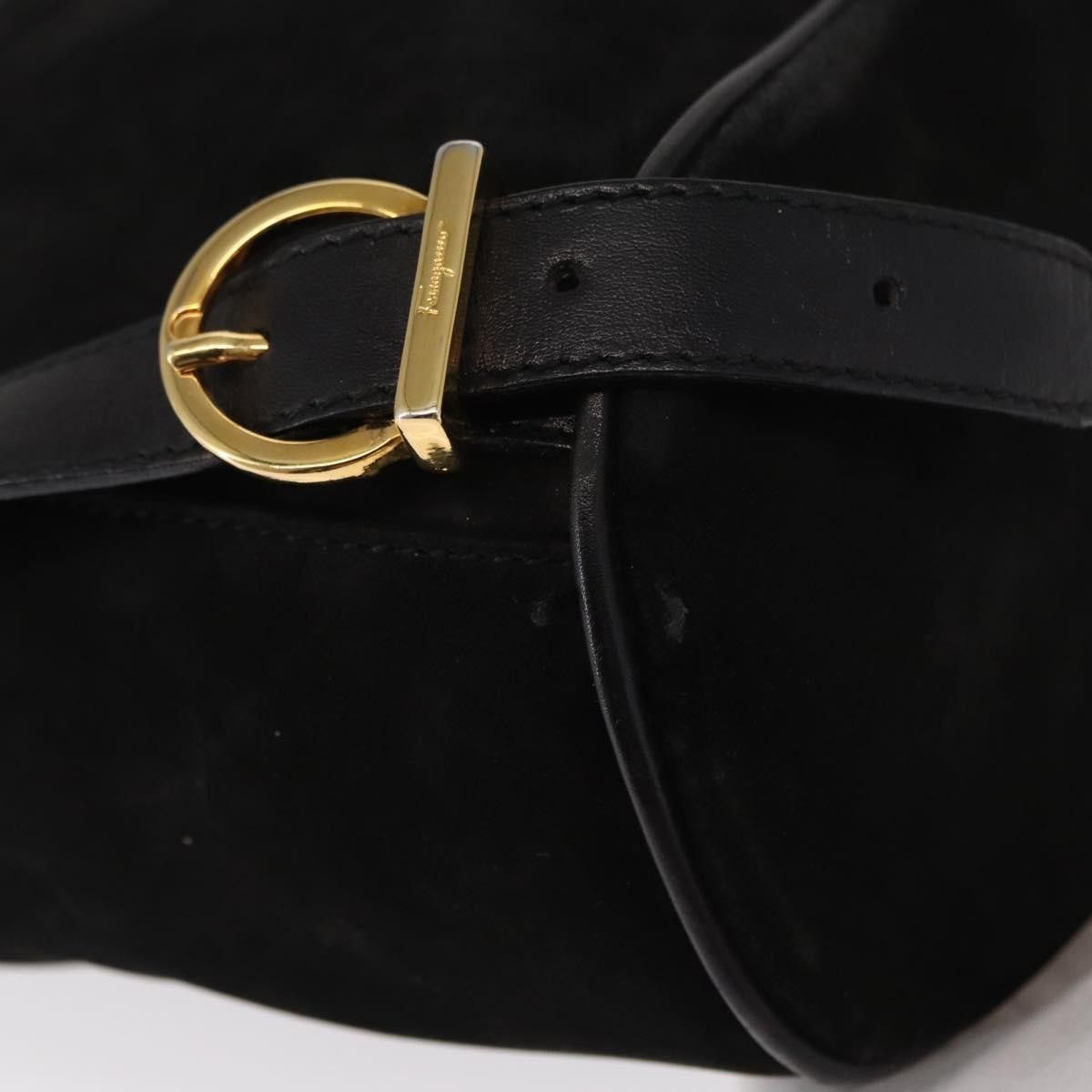 Salvatore Ferragamo Salvatore Ferragamo Gancini Backpack Suede Size ONE SIZE - 10 Thumbnail