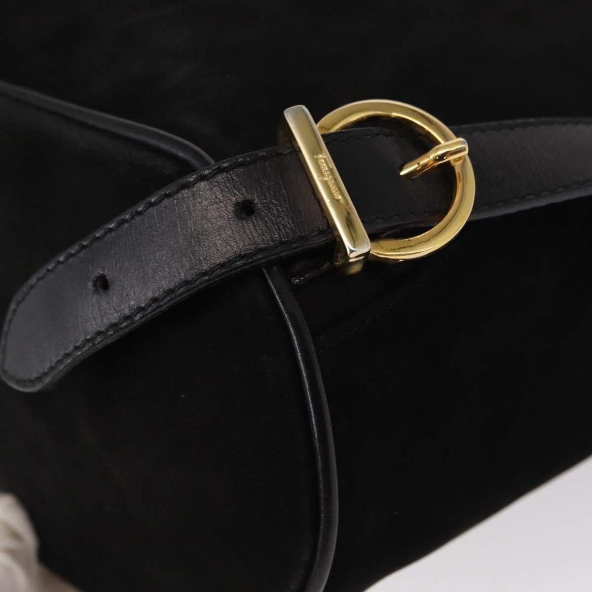 Salvatore Ferragamo Salvatore Ferragamo Gancini Backpack Suede Size ONE SIZE - 11 Thumbnail