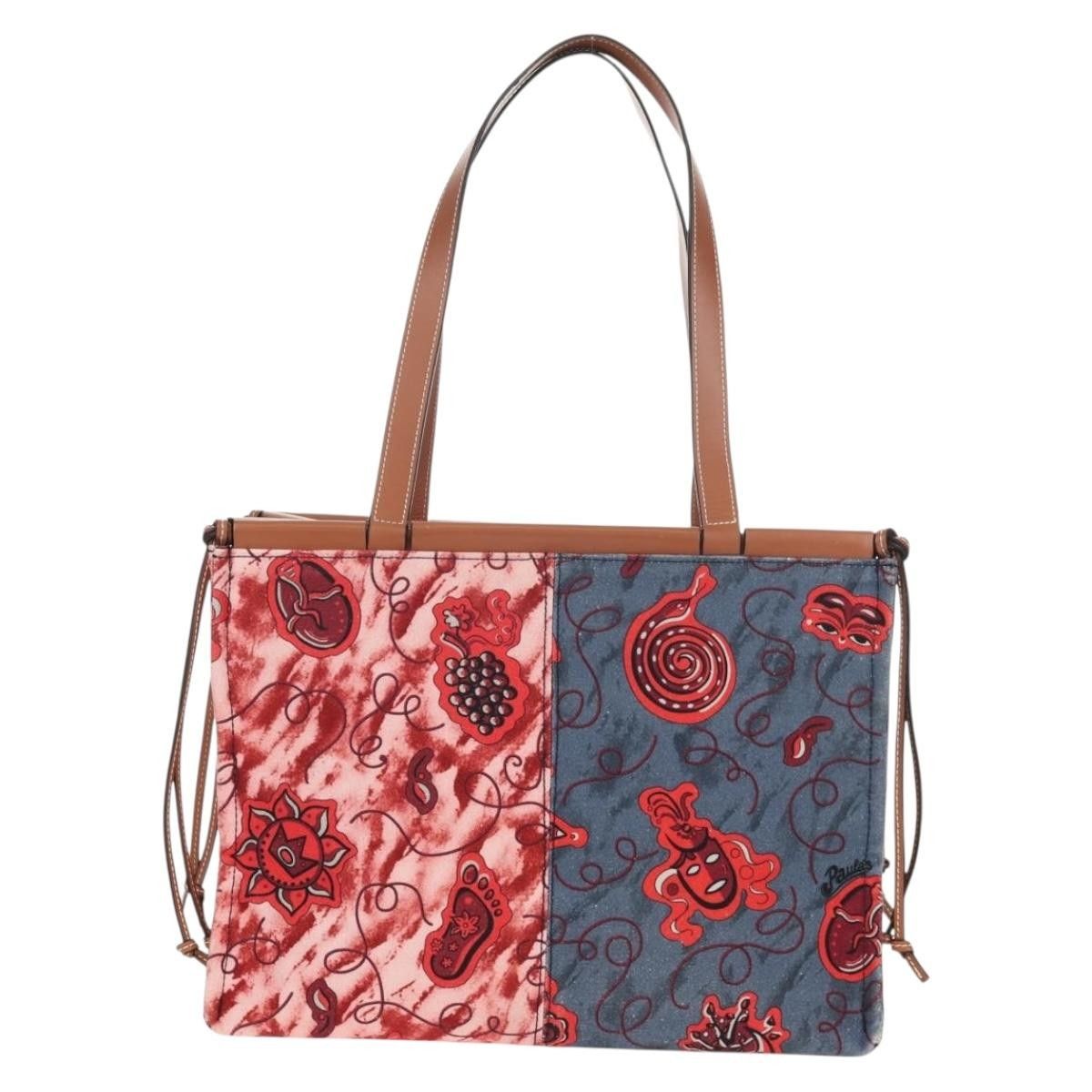 Loewe Loewe Paula's Ibiza Cushion Tote Printed Canvas Size ONE SIZE - 2 Thumbnail