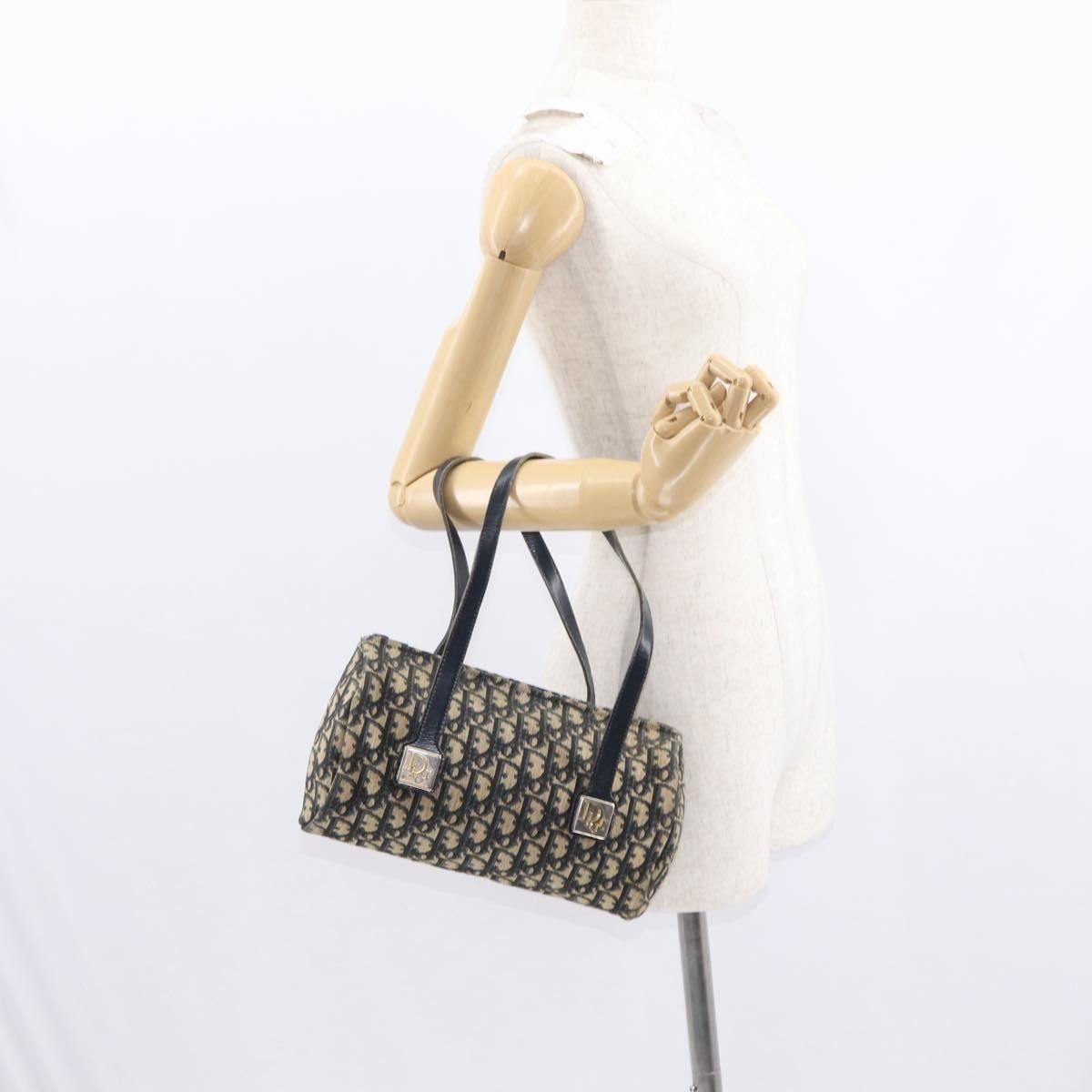 Dior Christian Dior Vintage Trotter Handbag Canvas Size ONE SIZE - 12 Thumbnail