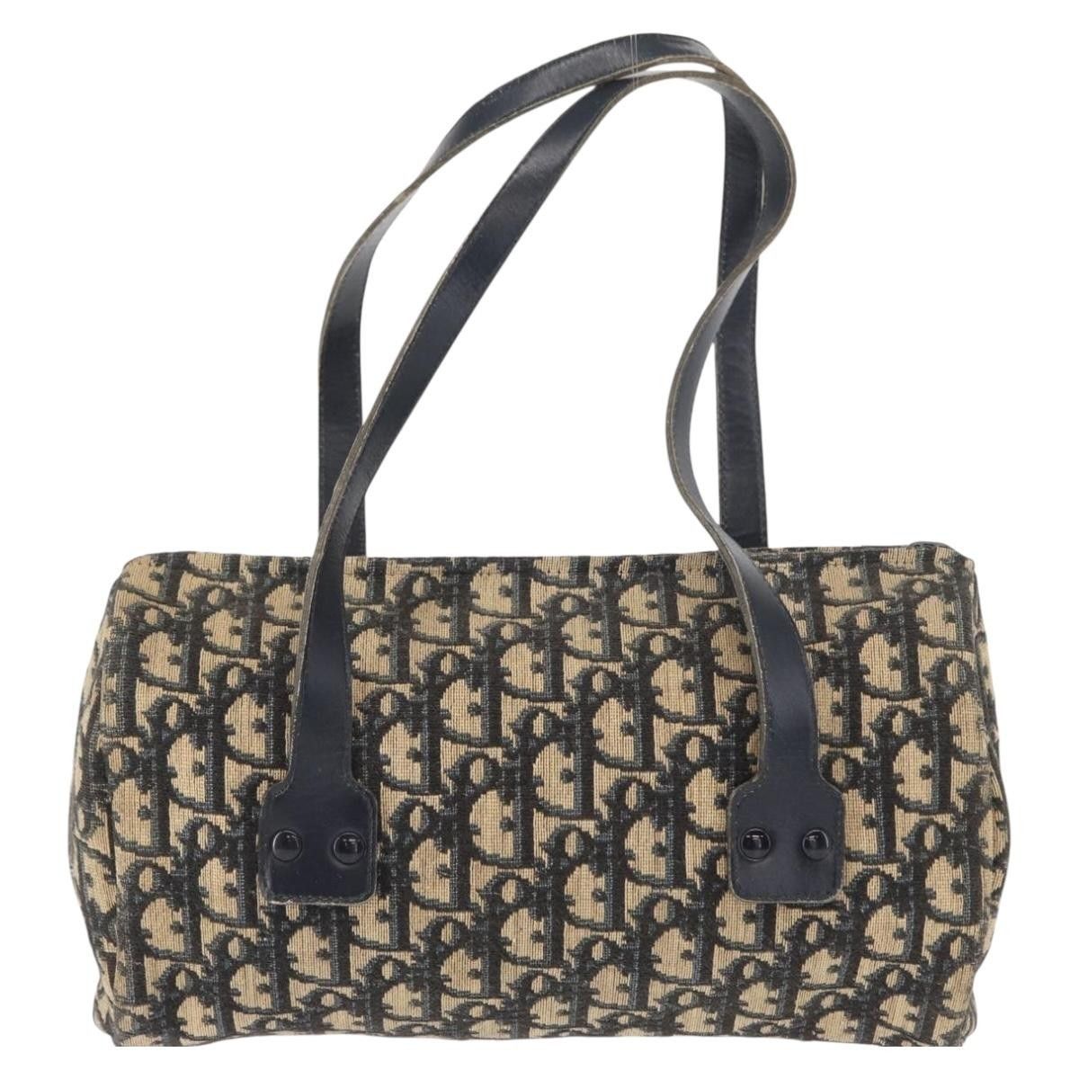 Dior Christian Dior Vintage Trotter Handbag Canvas Size ONE SIZE - 2 Thumbnail