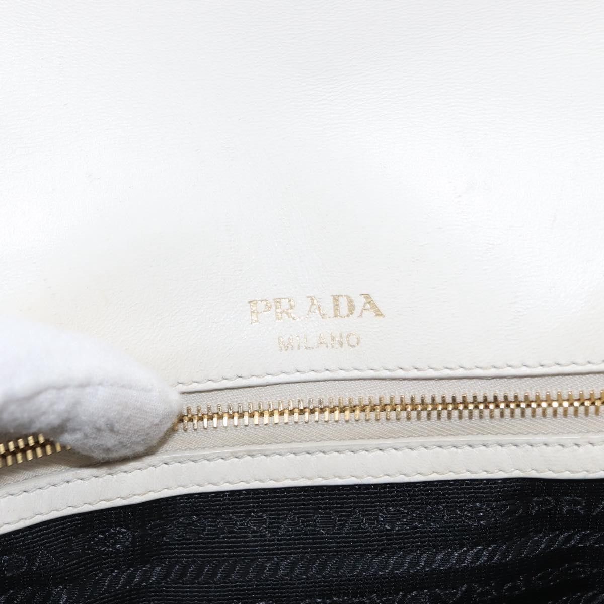 Prada Prada Chain Flap Shoulder Bag Nappa Gaufre Size ONE SIZE - 7 Thumbnail