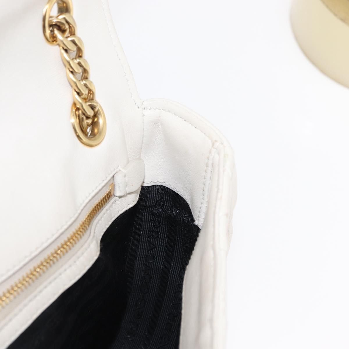 Prada Prada Chain Flap Shoulder Bag Nappa Gaufre Size ONE SIZE - 21 Thumbnail