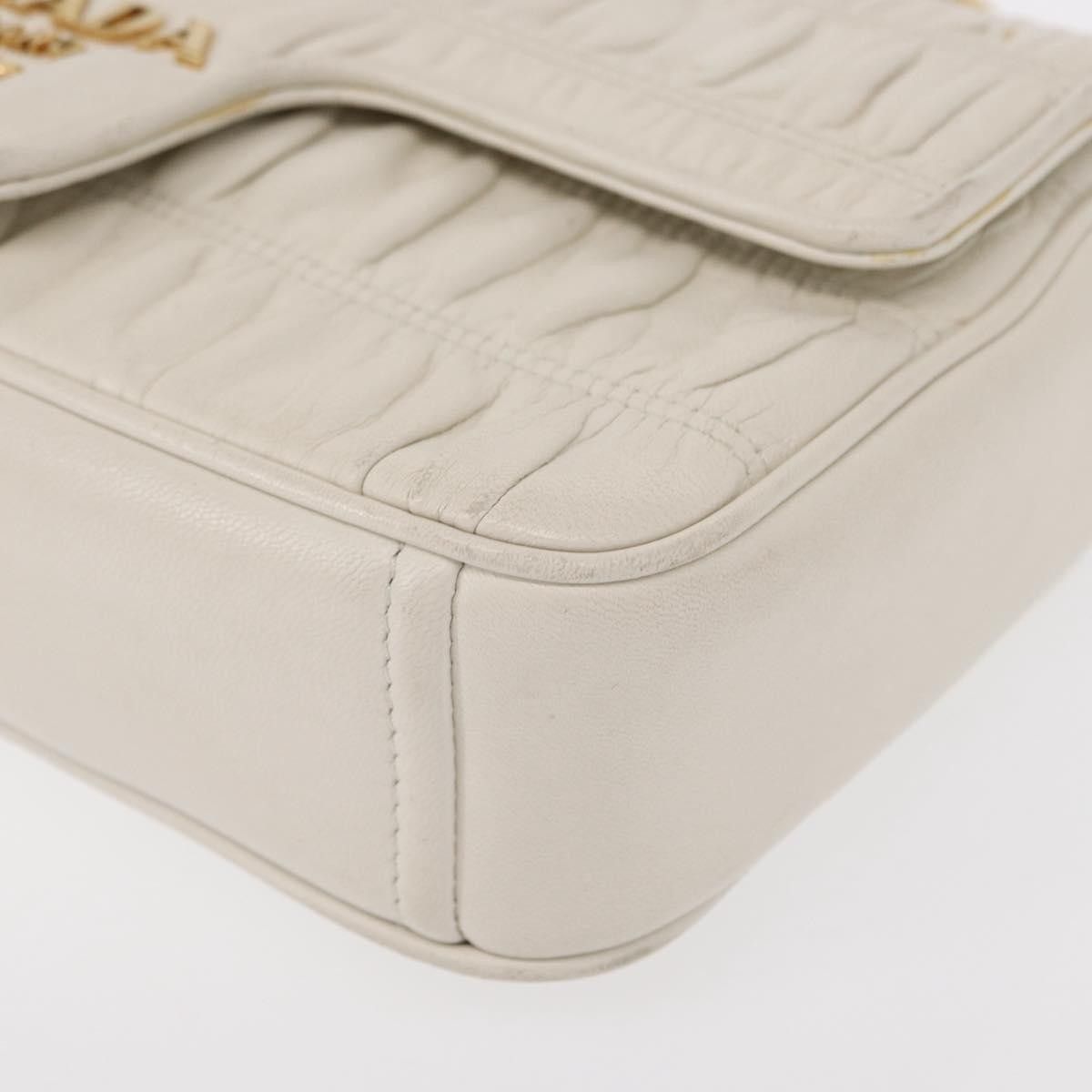 Prada Prada Chain Flap Shoulder Bag Nappa Gaufre Size ONE SIZE - 12 Thumbnail