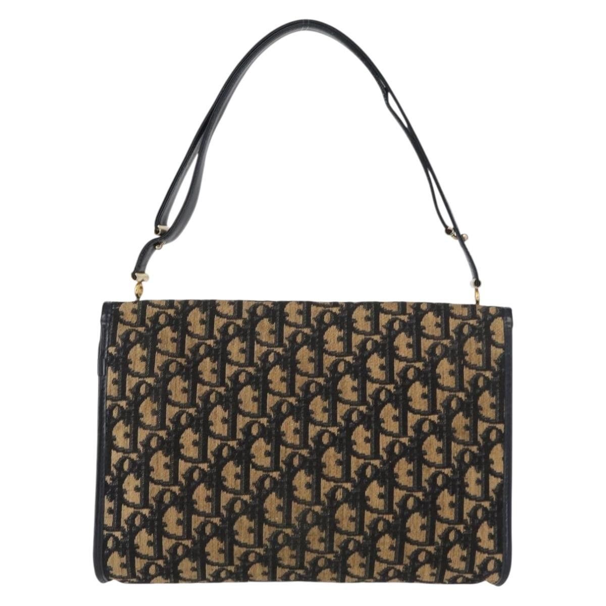 Dior Christian Dior Vintage Trotter Shoulder Bag Canvas Size ONE SIZE - 2 Thumbnail