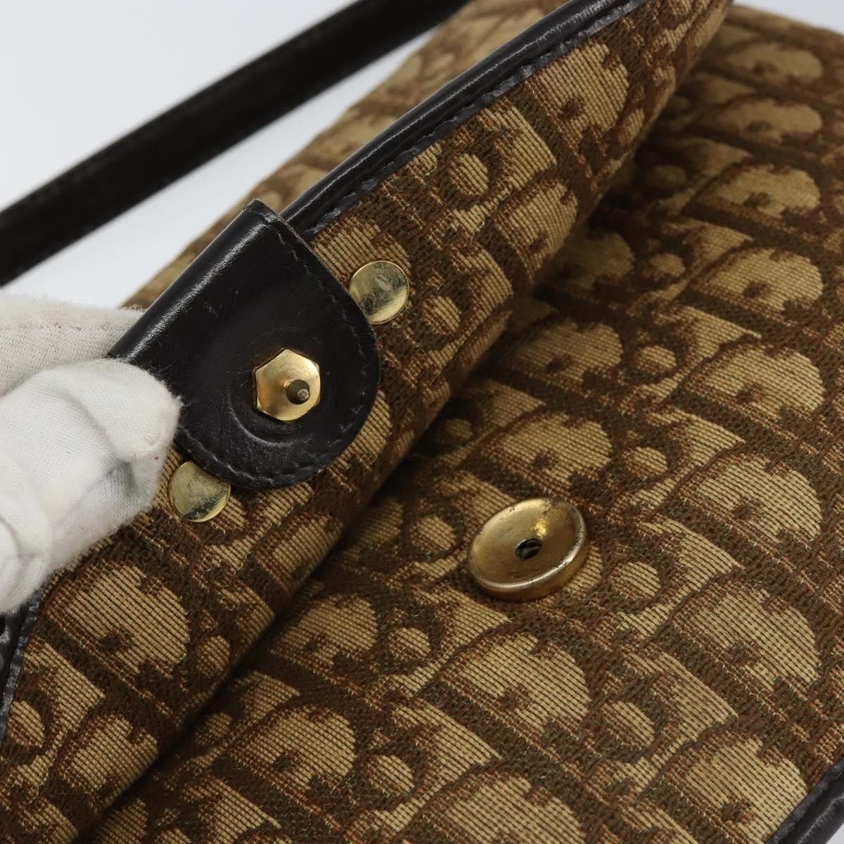 Dior Christian Dior Vintage Trotter Shoulder Bag Canvas Size ONE SIZE - 17 Thumbnail