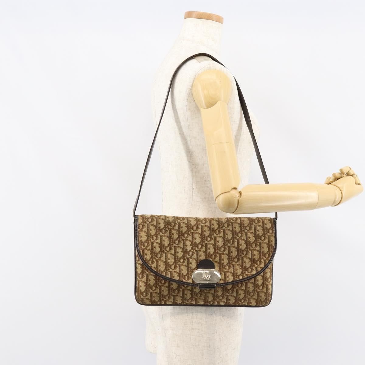 Dior Christian Dior Vintage Trotter Shoulder Bag Canvas Size ONE SIZE - 13 Thumbnail