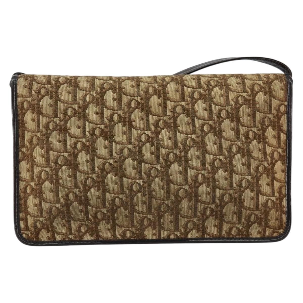 Dior Christian Dior Vintage Trotter Shoulder Bag Canvas Size ONE SIZE - 2 Thumbnail