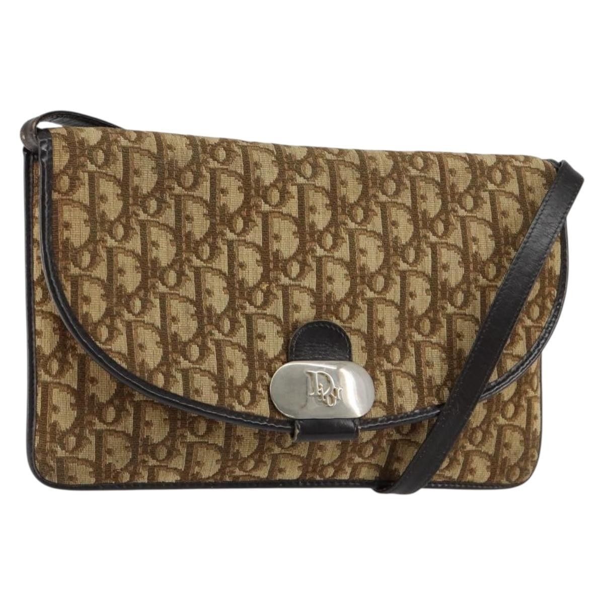 Dior Christian Dior Vintage Trotter Shoulder Bag Canvas Size ONE SIZE - 18 Thumbnail