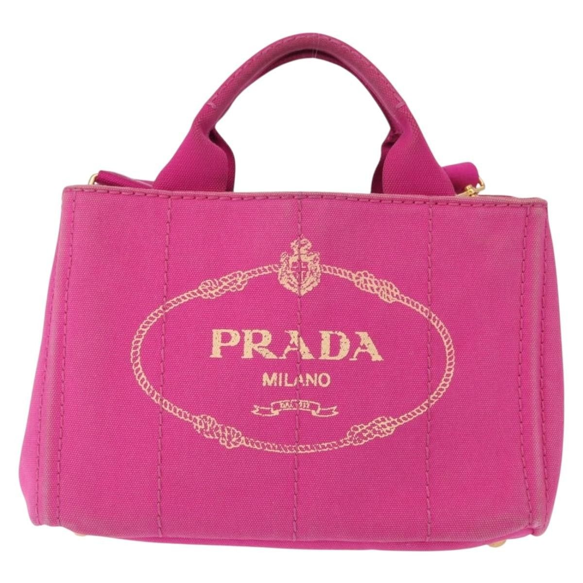 Prada Prada Canapa Open Tote Canvas Size ONE SIZE - 18 Thumbnail